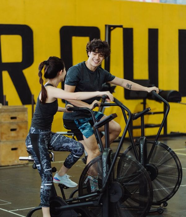 Woman feeling energetic and happy after a cardio session.